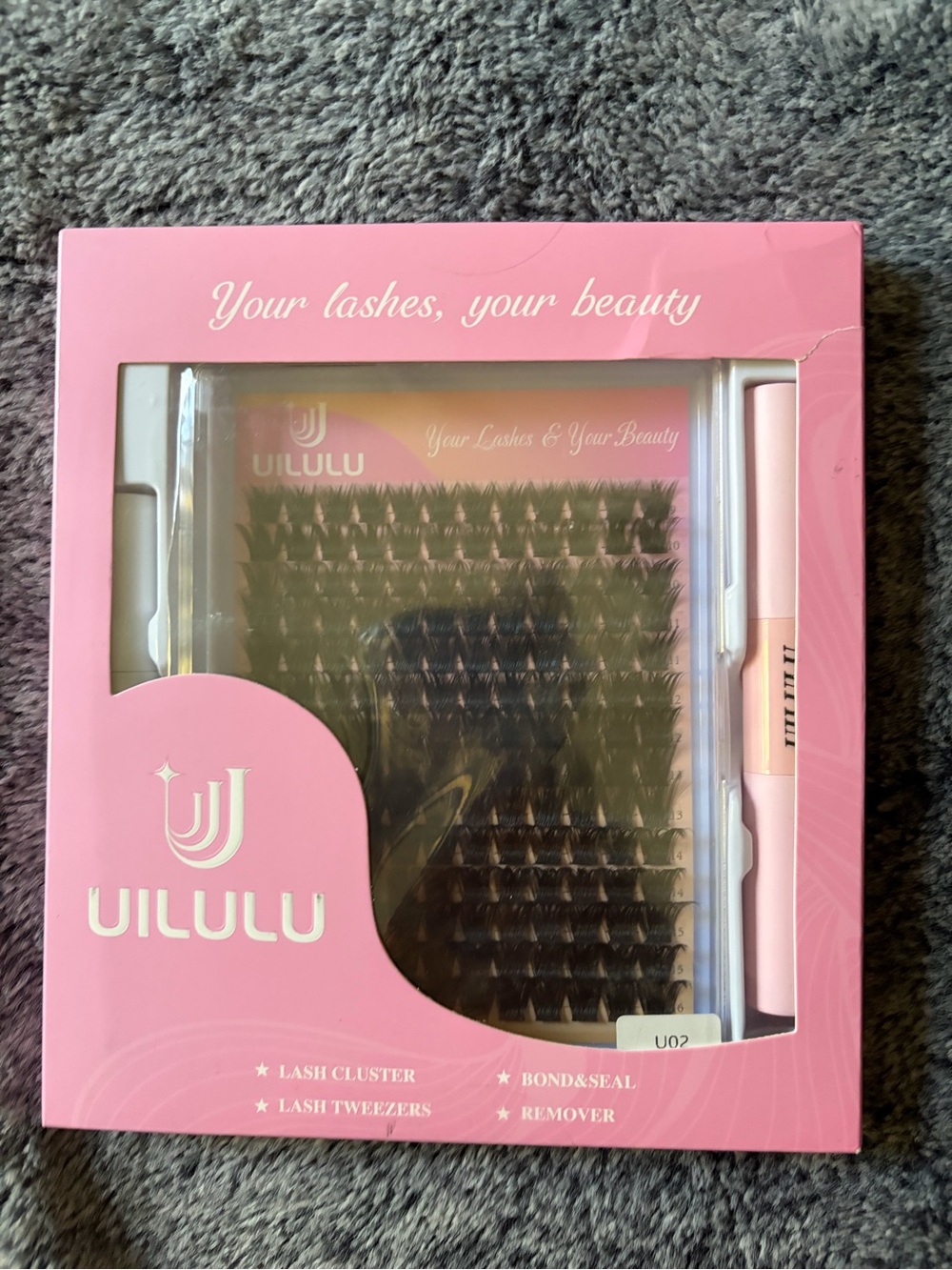 UILULU  athletica Pink Lash Cluster Kit - Pink U02